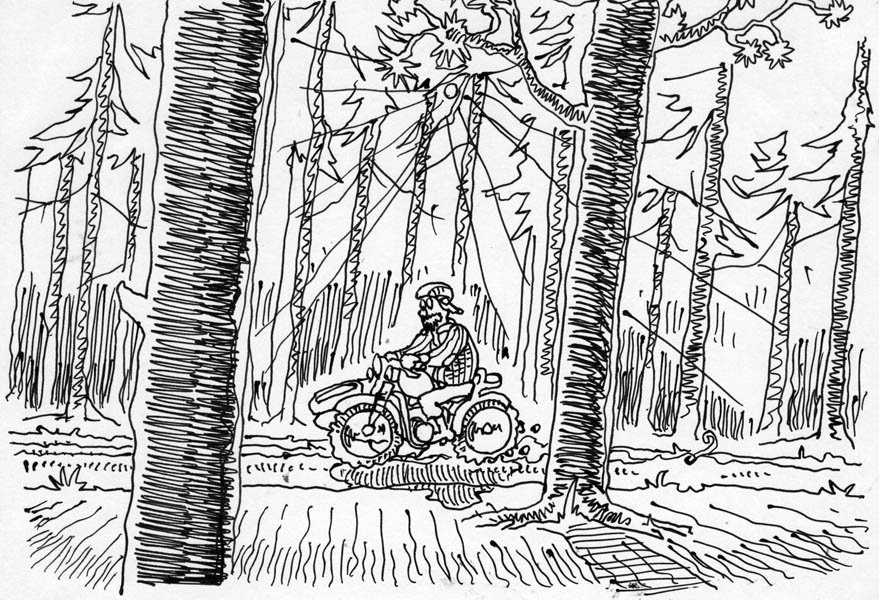 …follows the sidecar… – …insegue la moto…