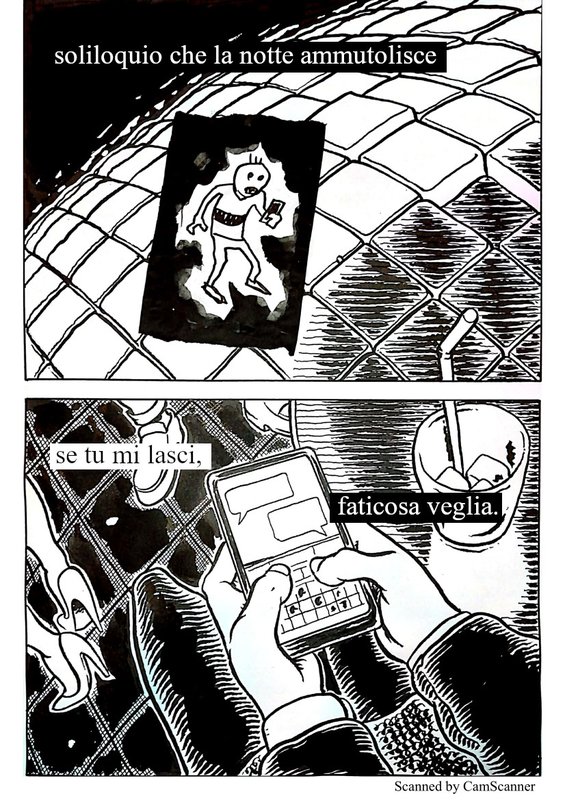 soliloquio che la notte ammutolisce - se tu mi lasci, faticosa veglia.