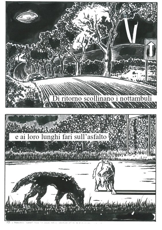 Di ritorno scollinano i nottambuli - e ai loro lunghi fari sull'asfalto